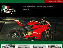 Tablet Screenshot of addamsautocycle.com